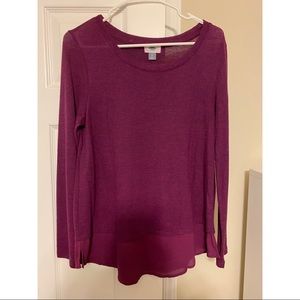 Long sleeve Old Navy top, size: small, color: purple